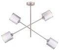 Lustra Sax, Candellux, 58 x 54 cm, 4 x E14, 40W, nichel satinat