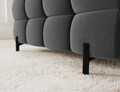 Coltar extensibil dreapta 3 locuri ELTAP, RT-06SO, Fectory, 346x205x93 cm, lemn/poliester, gri inchis