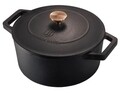 Oala cu capac 4.2 l, Berlinger, Matt Black, 24 cm Ø, fonta, negru