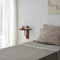 Raft de perete, Neostill, Reve, 35x35 cm, Lemn masiv, Castan / Negru