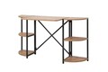 Birou, Sapphire, Mayra Rafix, 138x75x34 cm, PAL, Pin Atlantic / Negru