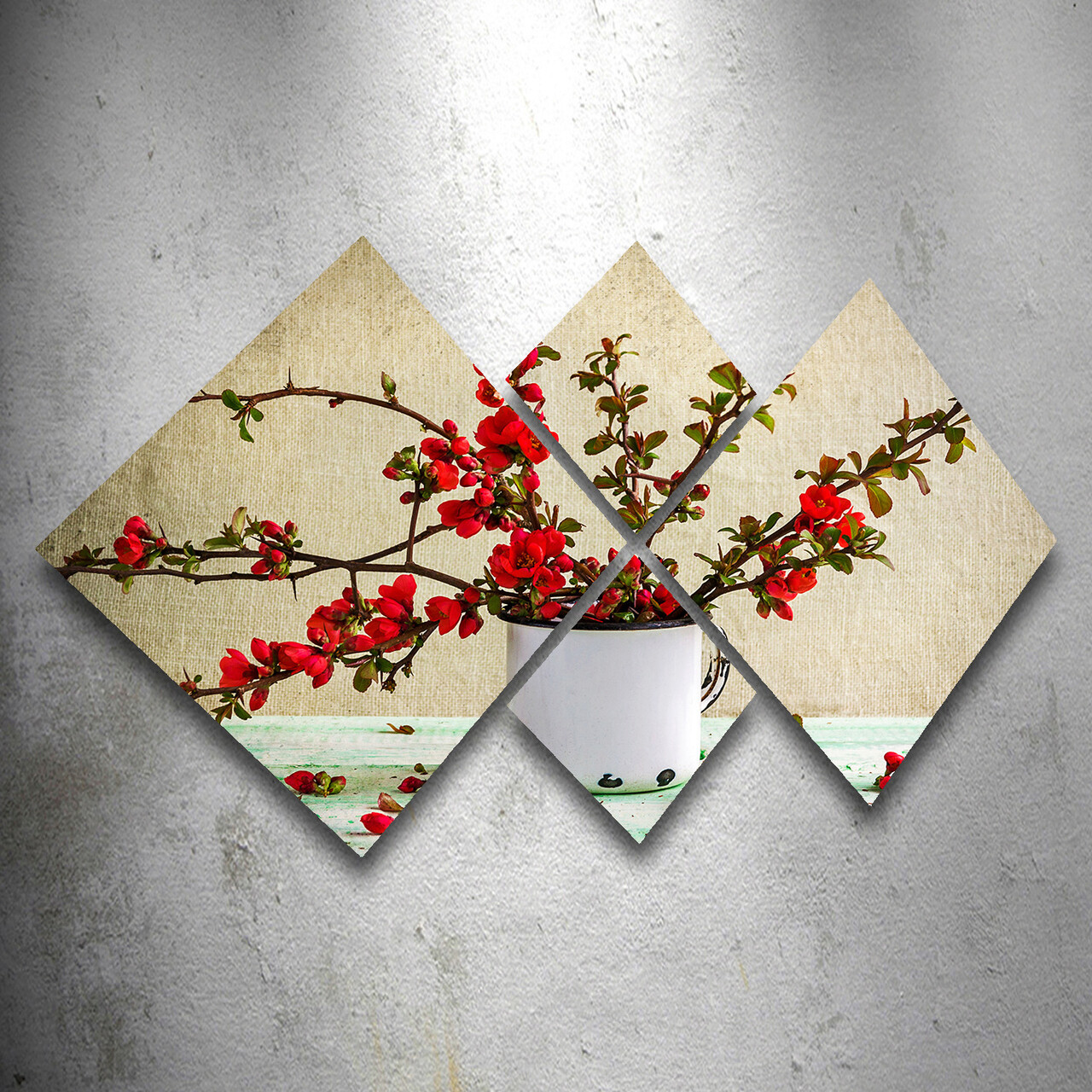 Set 4 tablouri decorative, 4MDF280552241, MDF, Imprimat UV, Multicolor - 1 | YEO
