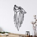 Decoratiune de perete, 5065, Metal, Dimensiuni: 36 x 61 cm, Negru