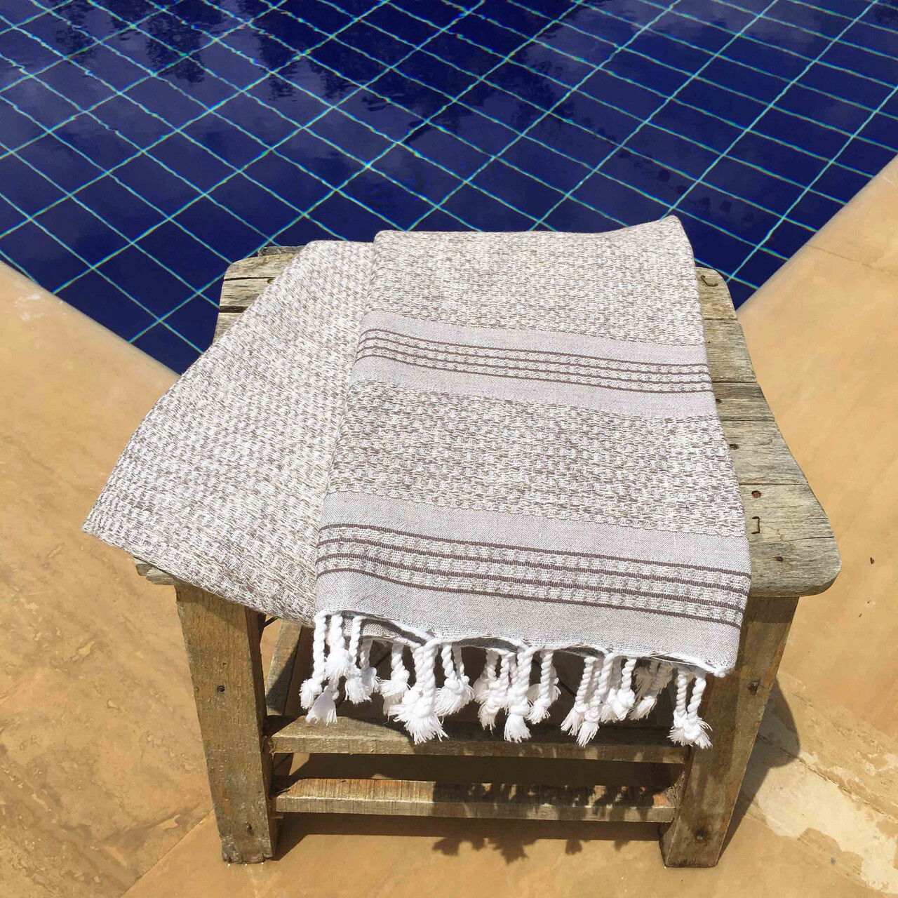 Prosop de plaja, L'essentiel Maison, Linen, Maro - 1 | YEO