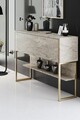 Set mobilier living, Bexley, Luxe Set, Travertin / Auriu