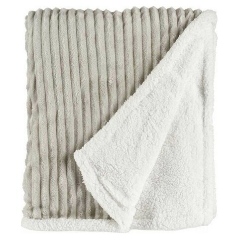 Patura Finley, Gift Decor, 150 x 200 cm, velur raiat/corduroy, gri deschis 150 imagine 2022
