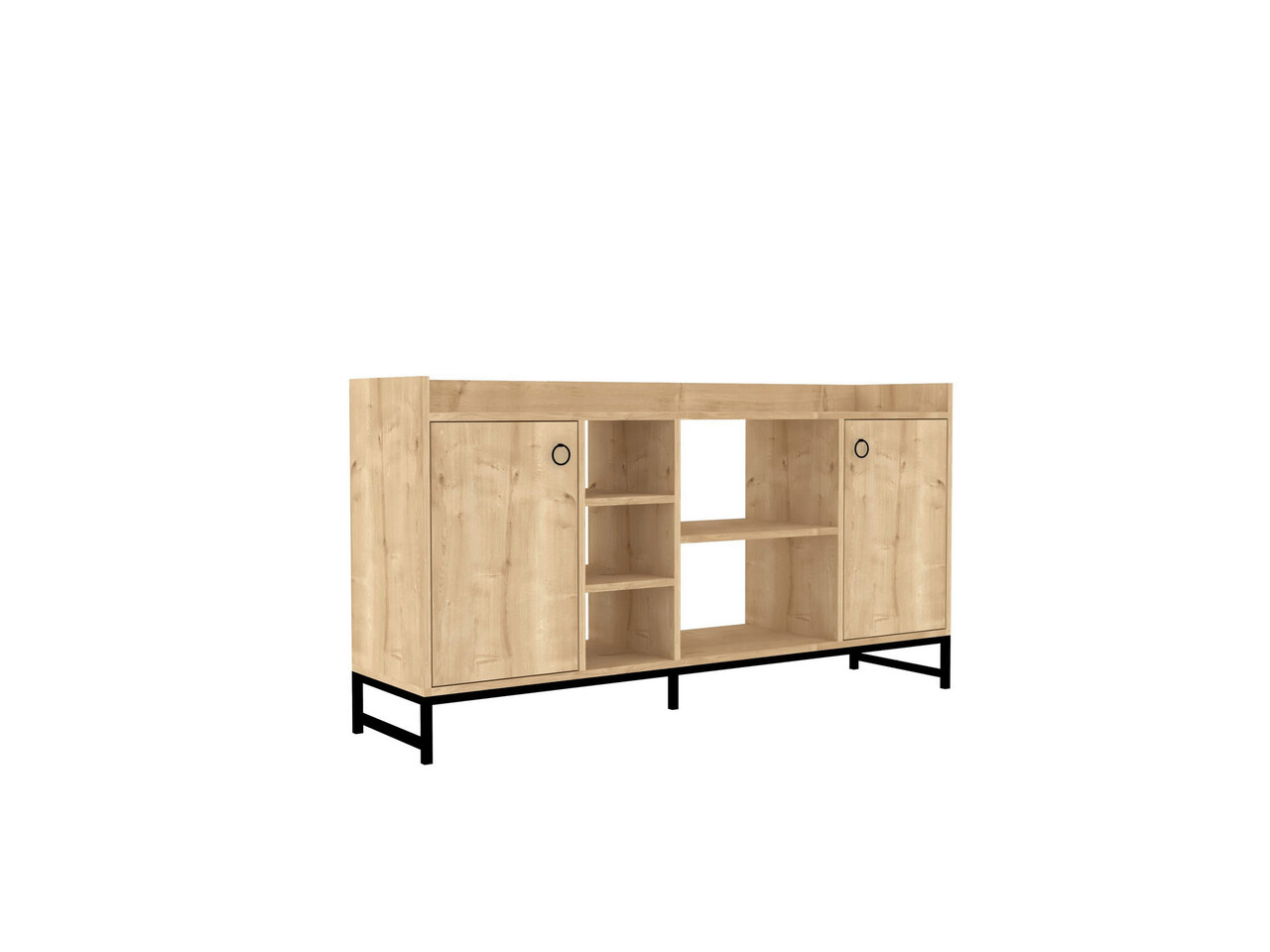 Consola, Puqa Design, Vuslat, 160x85x40 cm, PAL, Safir / Negru - 2 | YEO