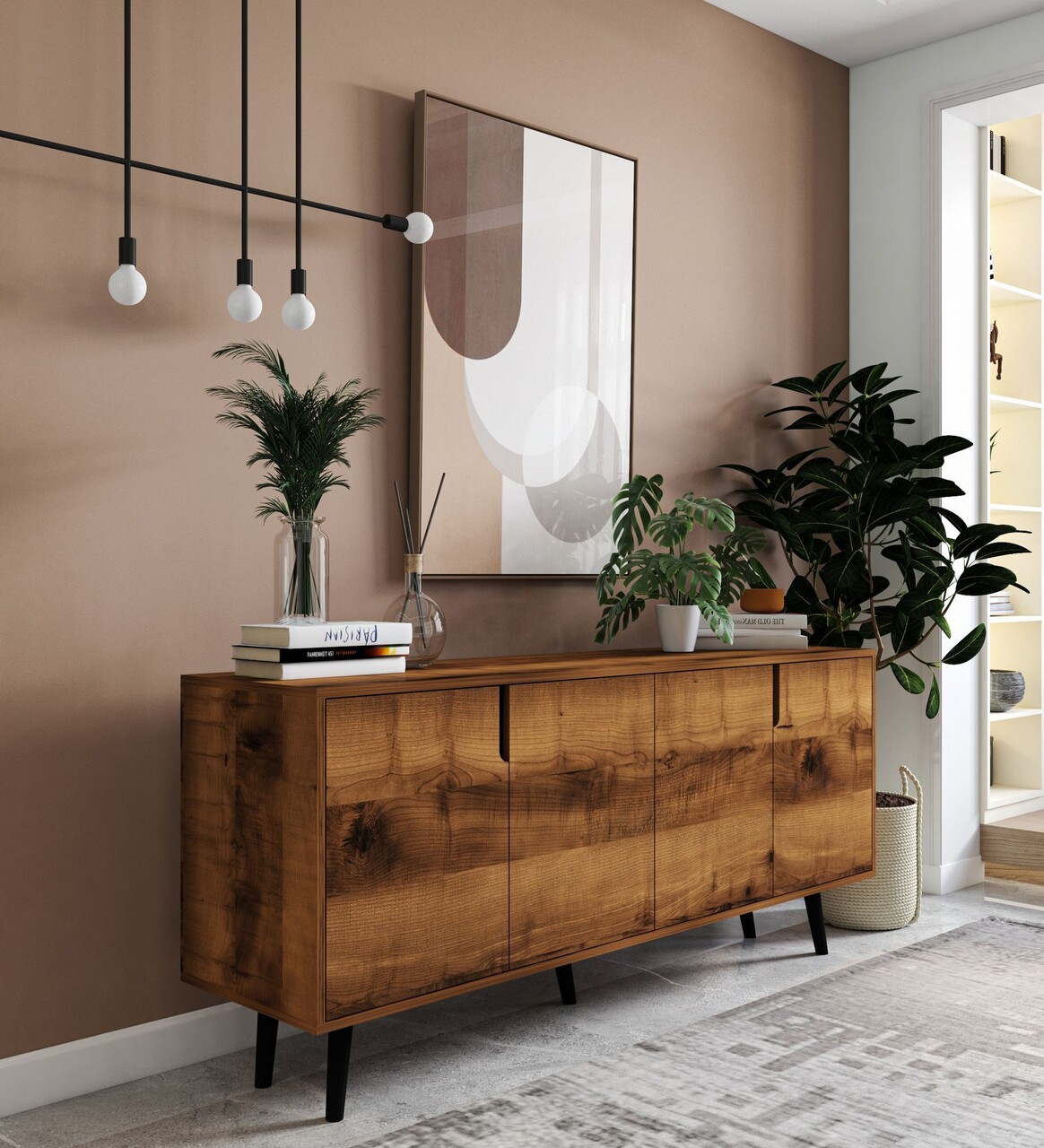 Consola, Hanah Home, Latina Modern 180, 180x80x45 cm, PAL, Maro - view 2