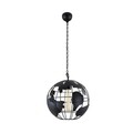 Lustra Dunya, Maison in Design, Ø30 cm, 1 x E27, 40W, negru