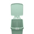 Cos de gunoi cu pedala, Brabantia, StepUp, 10 L, 26.5x20.3x38.1 cm, polipropilena, verde jad
