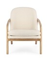 Fotoliu Elaide Pure, Bizzotto, 65.5 x 74.5 x 82 cm, lemn de pin/arbore de cauciuc/poliester