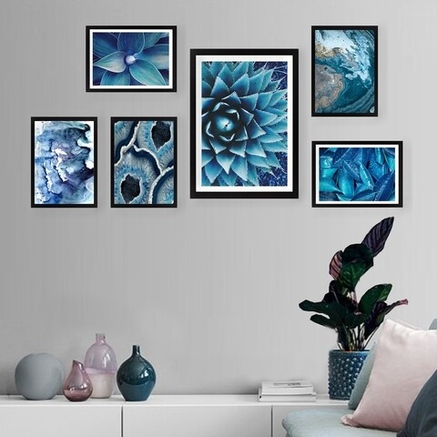 Set 6 tablouri decorative, SET_042, Lulu, 24×29 cm/24×44 cm, plastic Lulu