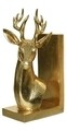 Opritor pentru carti Deer Left, Decoris, 8.5x13x25 cm, poliester, auriu