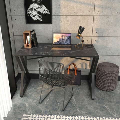 Birou, retricy, gyza, 120x60x75 cm, pal, negru