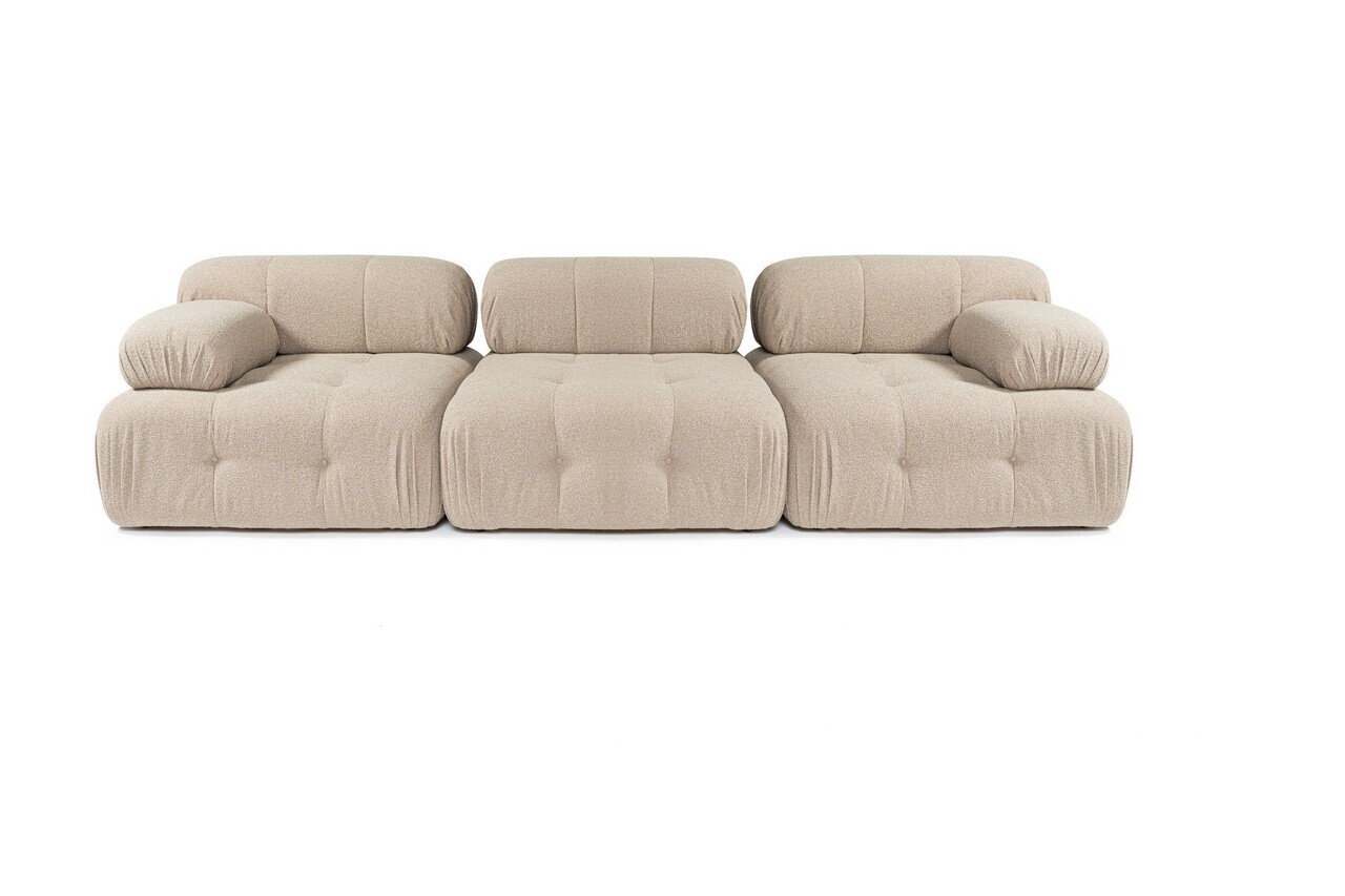 Canapea 3 locuri Atelier del Sofa 560ARE2155 Lemn de fag / PAL Piersică