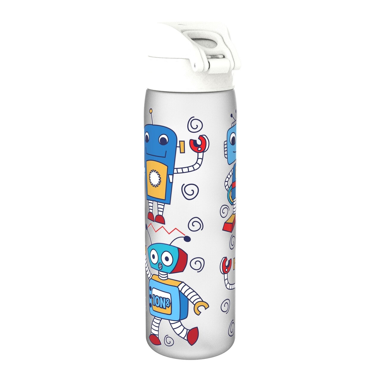 Sticla apa pentru copii Slim, recyclon, 500ml, Robots - Ion8 - imagine 3