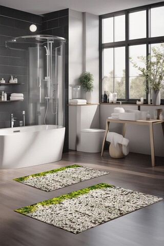 Set covorase de baie, Cartwright, CT-5315, Poliester, Multicolor