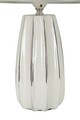 Lampa de masa Emmi, Mauro Ferretti, 1 x E27, 40W, 30x45 cm, ceramica/fier/textil, alb/argintiu
