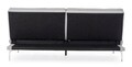 Canapea extensibila cu 3 locuri Leon, Bizzotto, 190 x 94 x 85 cm, lemn de eucalipt/otel/poliester, gri deschis