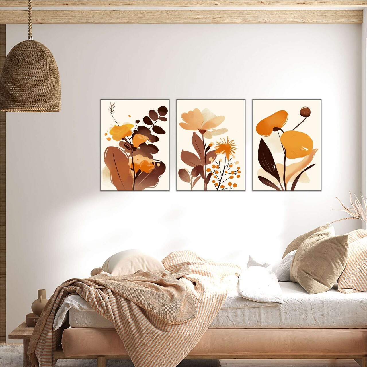 Set 3 tablouri decorative, Mdf, Imprimare digitala, Multicolor - view 2