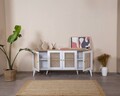 Consola, Wolina, Goose, 80x180x41 cm, Corp: 100% MDF, Alb / Stejar