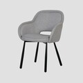 Scaun Campea, Homla, 62x61x84 cm, metal/poliester, gri