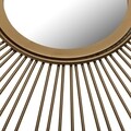 Oglinda decorativa Austin, Versa, 50 x 50 cm, metal, auriu