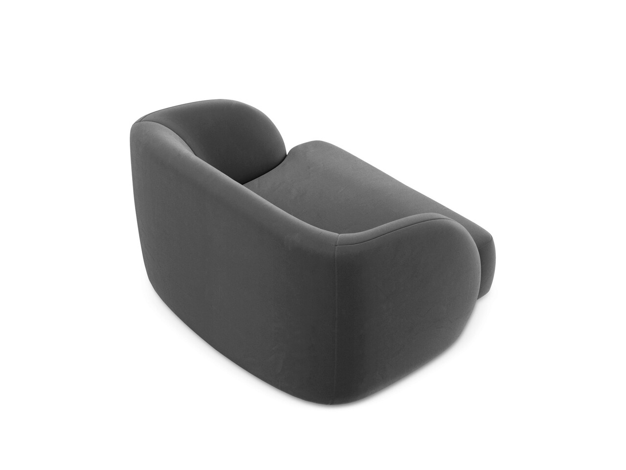 Fotoliu, Miley, Micadoni Home, BL, 109x85x74 cm, catifea, gri - 2 | YEO