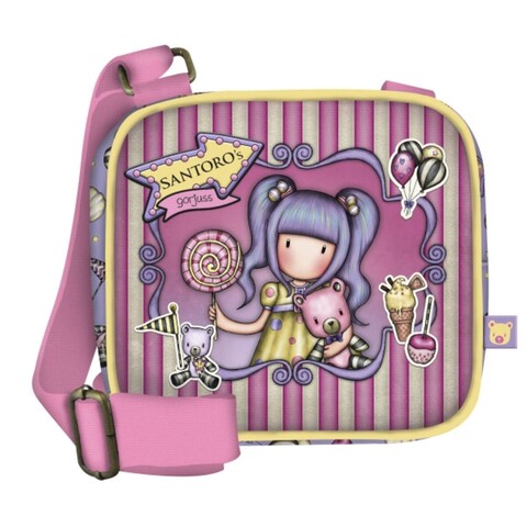 Geanta cu banduliera, gorjuss, first prize, 16.5 x 15 x 6.5 cm, poliester, multicolor