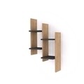 Raft pentru perete Su, Puqa Design, 49,4x14,5x85 cm, antracit/atlantic