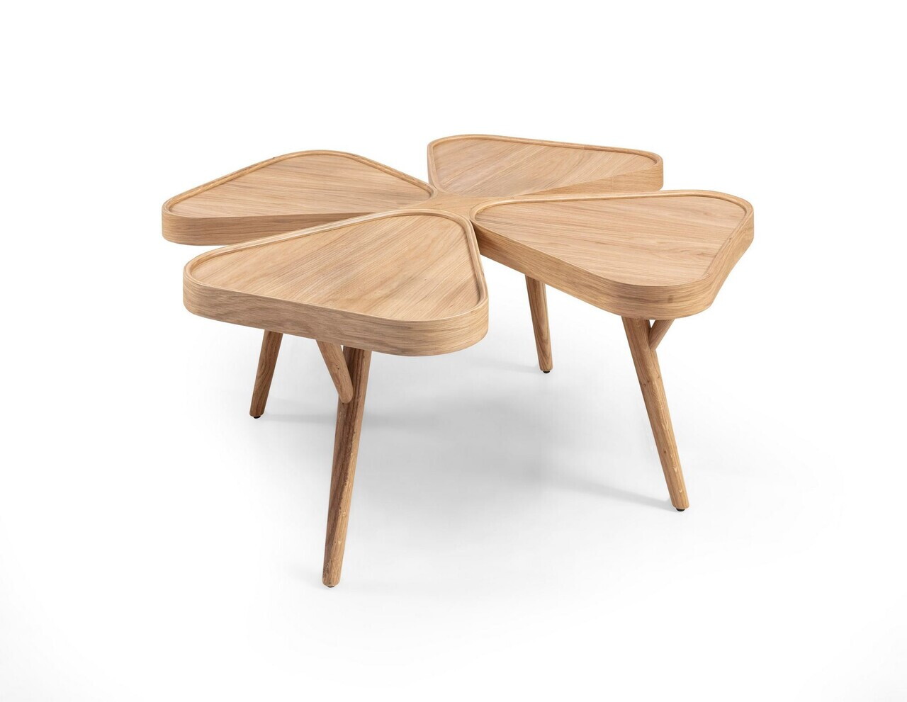Masuta de cafea, Hanah Home, Inci 100, 100x44x100 cm, LEMN MASIV DE STEJAR, Stejar — imaginea 3