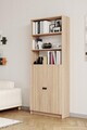 Corp biblioteca, Hanah Home, Bili5 Shelf 2 Lid, 80x200x28 cm, Stejar Sonomo