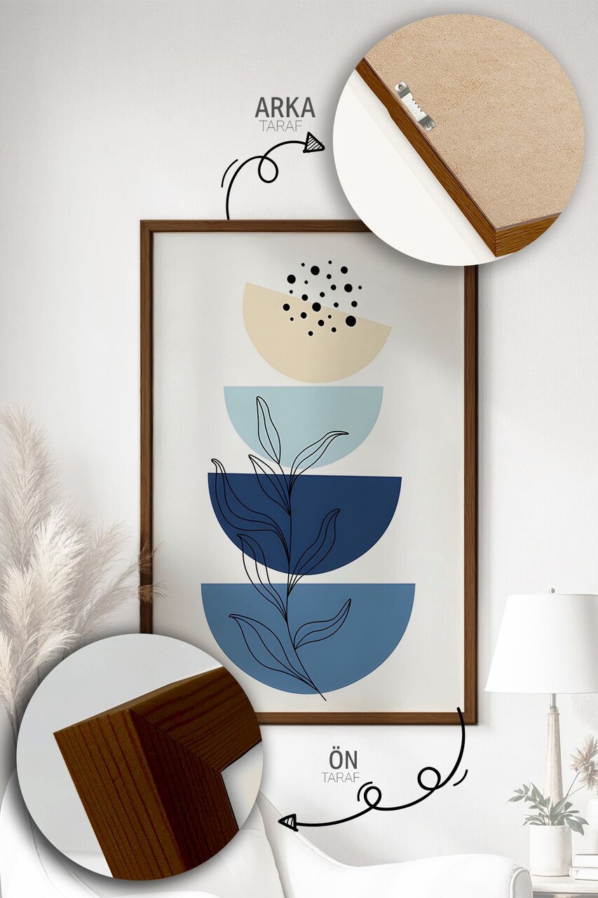 Set 3 tablouri decorative, Artvmodel5-Kahve, Vopsea: 100% MDF (grosime: 2,7 mm), Multicolor - view 2