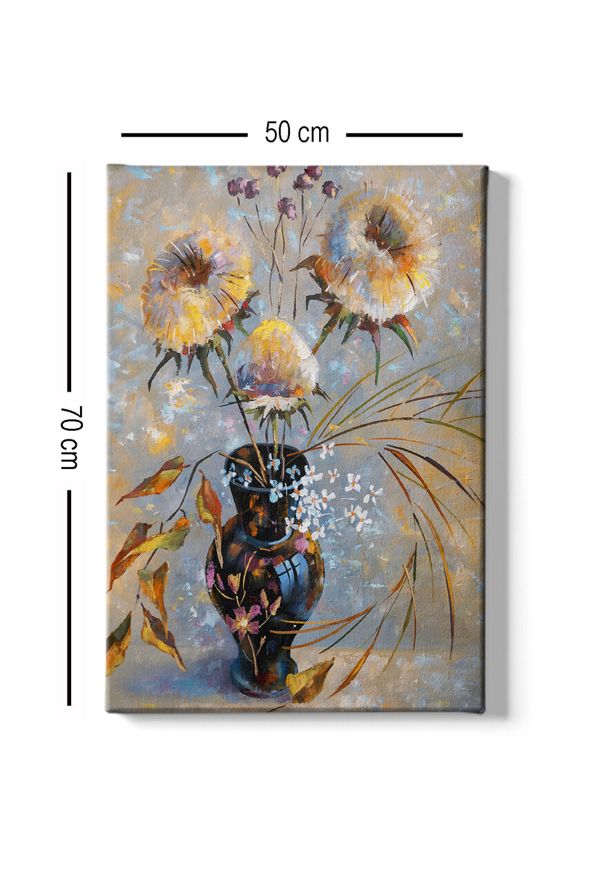 Tablou decorativ, Kanvas Tablo (50 x 70), Cadru: 100% LEMN (grosime: 3 cm), Multicolor - view 3