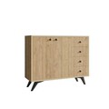 Dulap multifunctional, Mod Design, Waga, 100x82x35 cm, Stejar