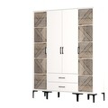 Dulap pentru haine, Hommy Craft, Kumsal PTP, 160x47.5x201.4 cm, PAL, Alb