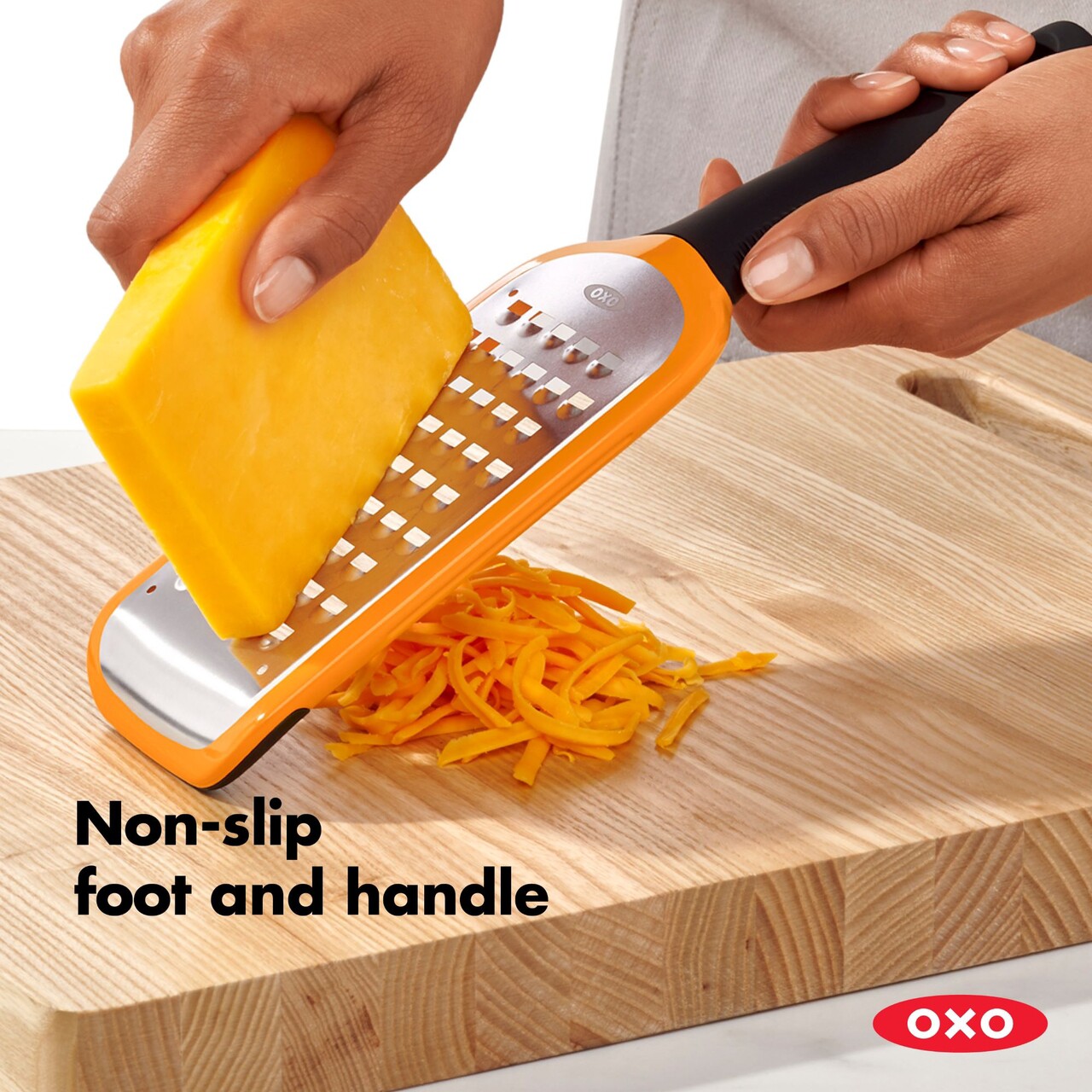 Razatoare grosiera, inox, "Good Grips", Portocaliu - OXO - imagine 10