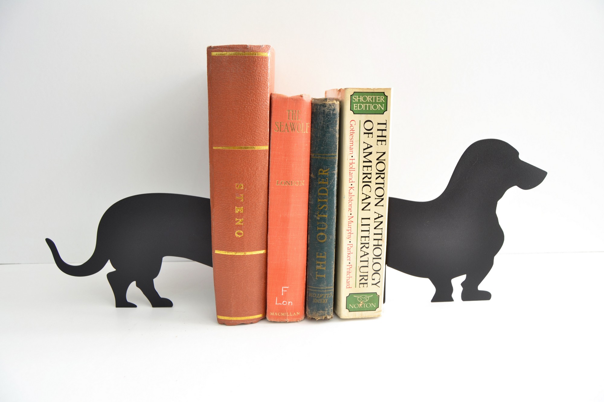 Opritor de carti, RT-MET-BOOKEND-008, Dimensiune: 26 x 8,2 x 19 cm (1 bucată), Negru
