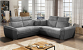 Coltar extensibil 5 locuri ELTAP, Fed-16, Federico, 266x266x102 cm, lemn/poliester, gri/gri inchis