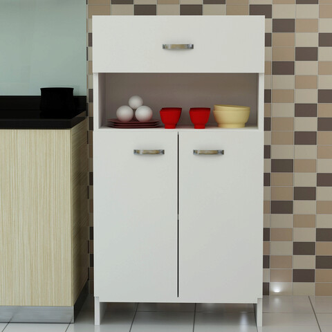 Dulap multifunctional, decorotika, anı, 60x101.8x31.8 cm, alb
