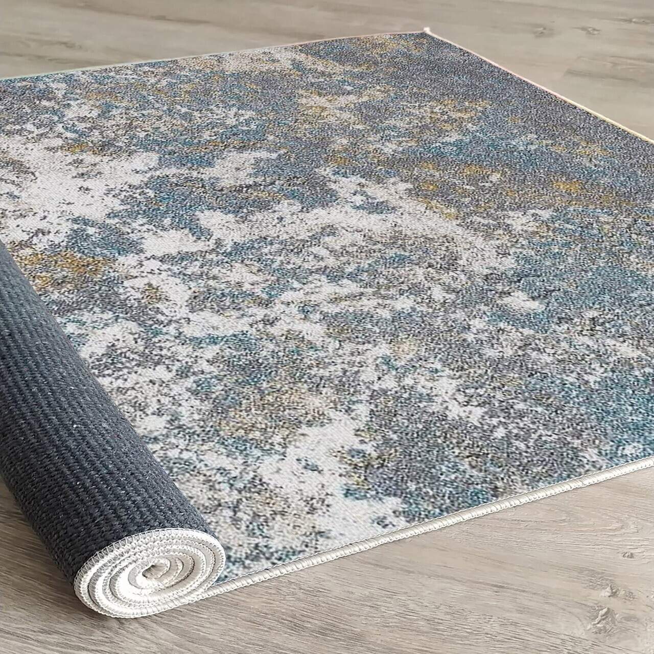 Covor, Woopamuk218, 80x120 cm, Bumbac/Poliester, Gri - view 3