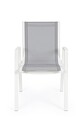 Scaun pentru gradina Pelagius, Bizzotto, 55x65.5x88 cm, aluminiu/textilena, alb