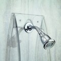 Organizator suspendat de baie pentru capul de dus Basic, iDesign, 23x10x68.5 cm, transparent