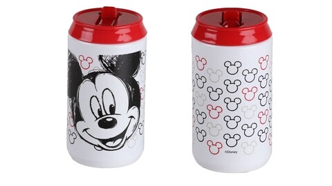 Cutie termos Mickey Mouse, Disney, 250 ml, inox, rosu