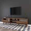 Comoda TV A9 - 221, Rani, 180x35x48.6 cm, maro