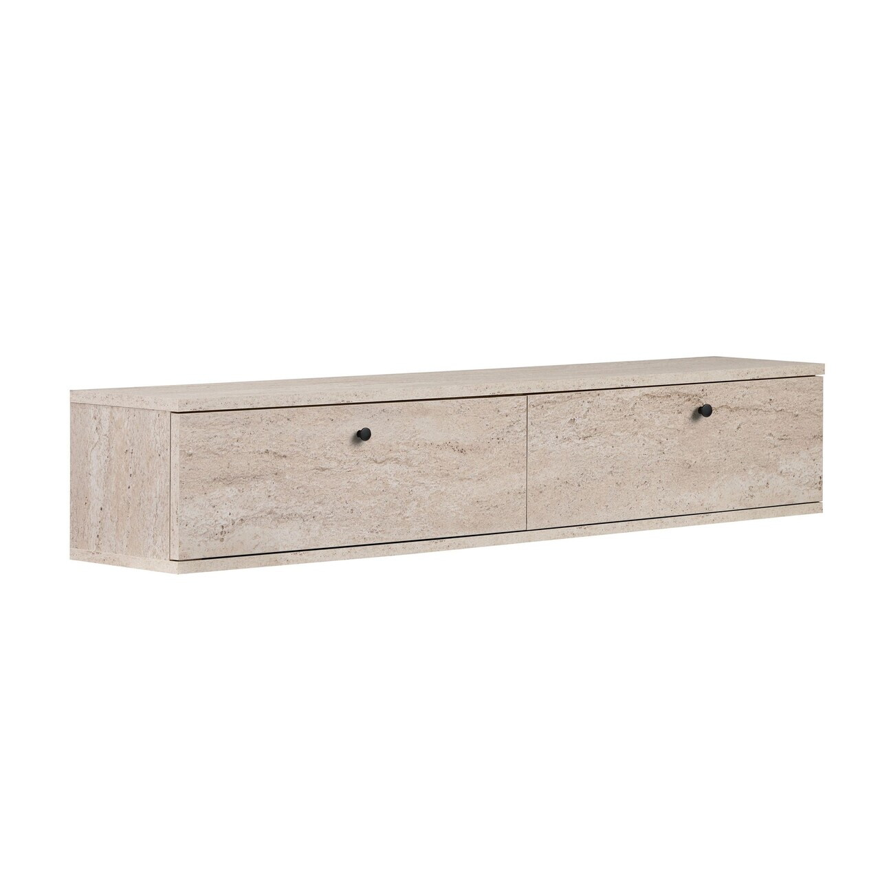 Comoda TV, Nordure, Ligne 140, 140x25x25 cm, Travertin — imaginea 6