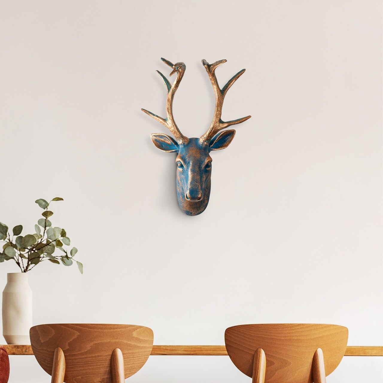 Decoratiune de perete, Deer, Dimensiuni: 26 x 38 x 17 cm, Multicolor - view 3