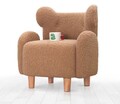 Fotoliu pentru copii, Fluffe, 209FLF1431, Blana artificiala, Maro