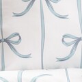 Lenjerie de pat King Size, Vivienne, Homla, 3 piese, 200x220 cm, microfibra din poliester, alb/albastru