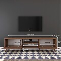 Comoda TV A9 - 221, Rani, 180x35x48.6 cm, maro